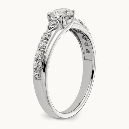 Petite Engagement Ring, 0.75 ct tw Lab-Grown Diamond