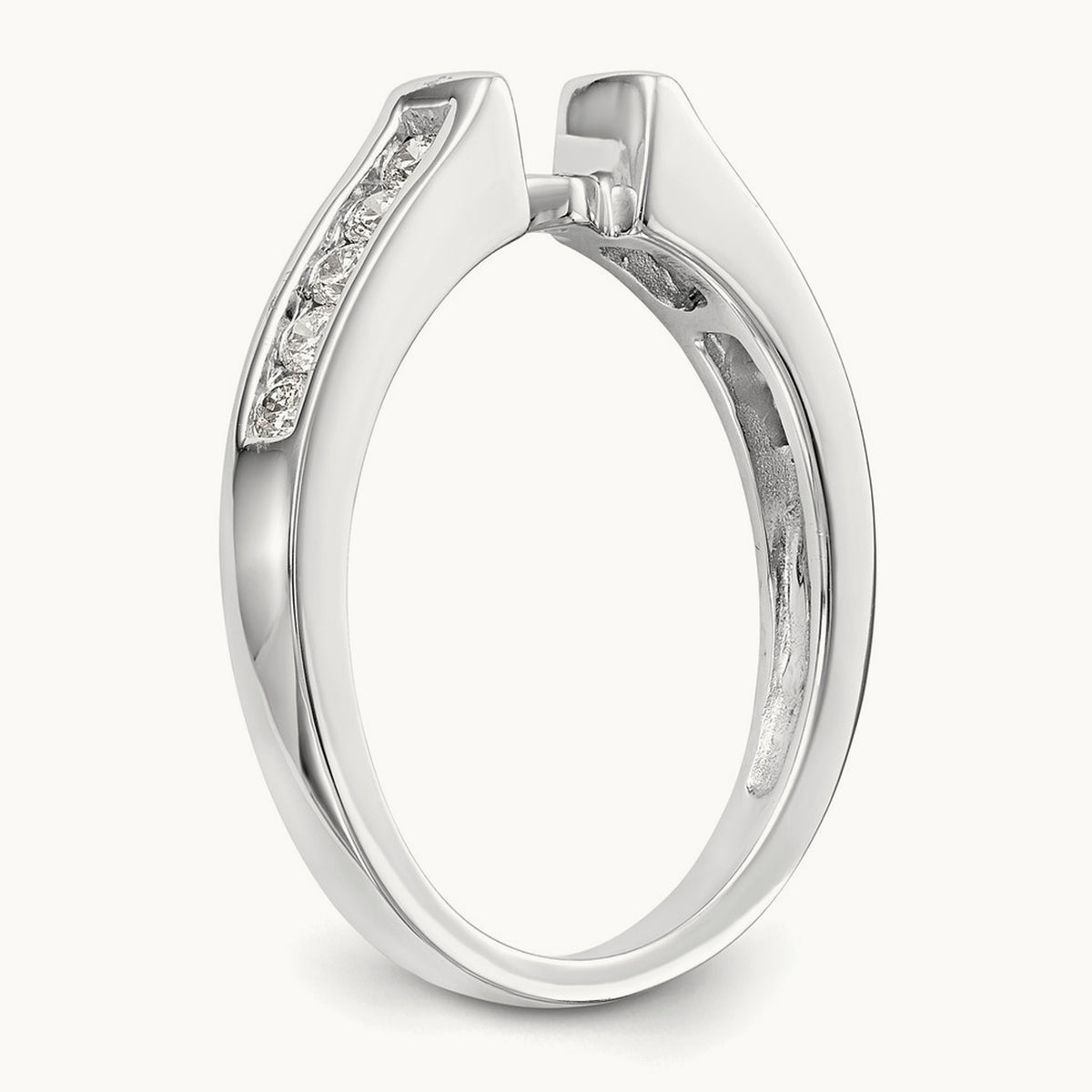 Semi-Mount Peg Set Engagement Ring, 0.25 ct tw Lab-Grown Diamond