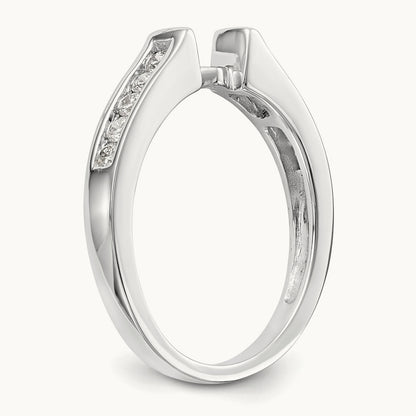 Semi-Mount Peg Set Engagement Ring, 0.25 ct tw Lab-Grown Diamond