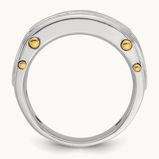 5 Stone Men's Ring, 1.00 ct tw Lab-Grown Diamond