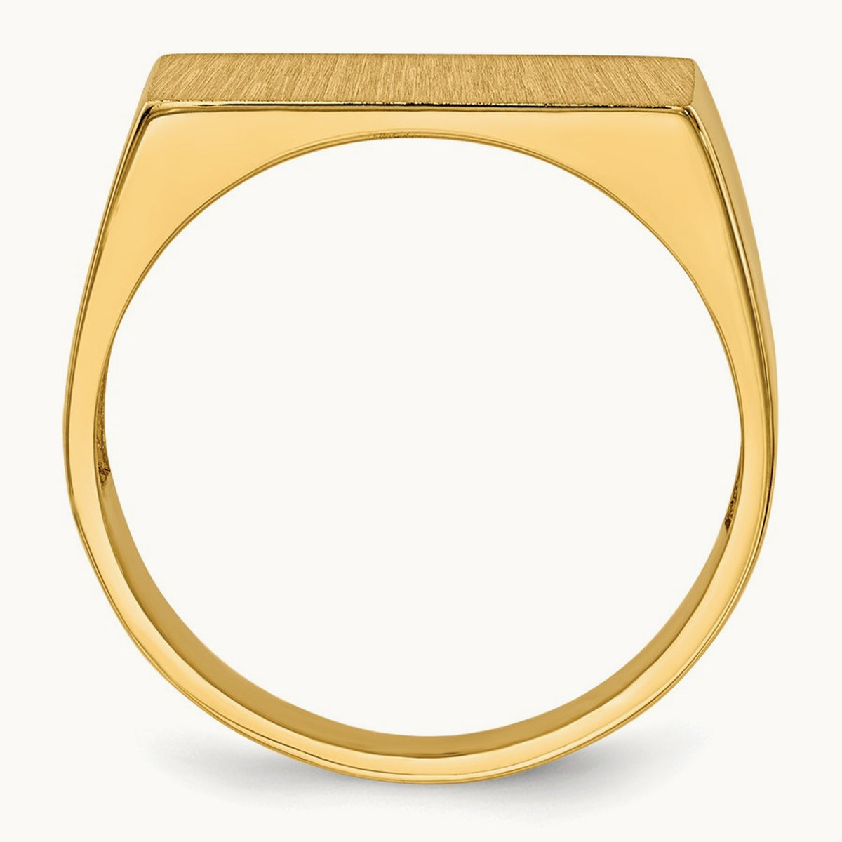 Open Back Mens Signet Ring — photo set