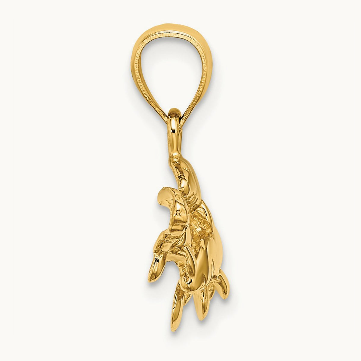 Polished Triple Manatee Charm, 14K