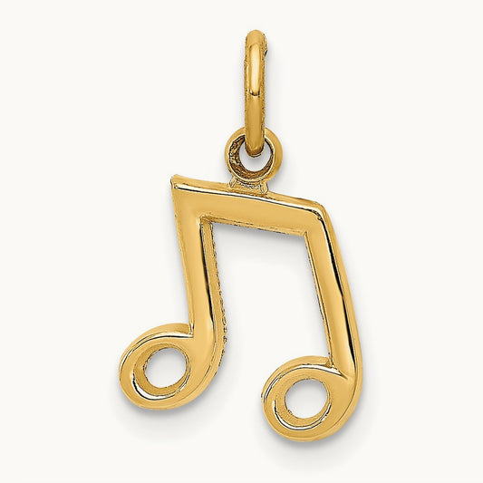 Musical Notes Charm, 14K