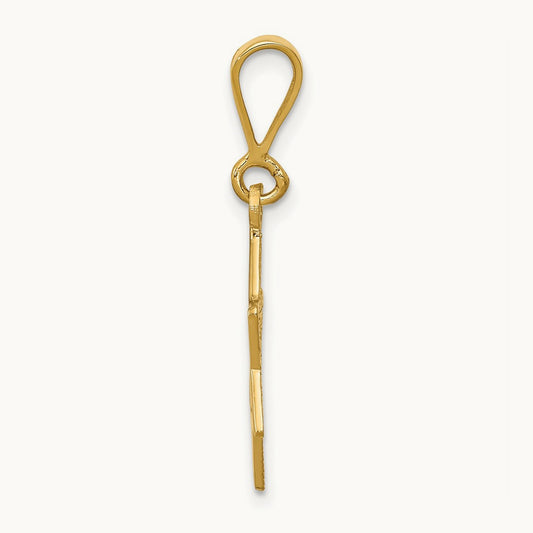 Star of David Charm — 14K Yellow Gold
