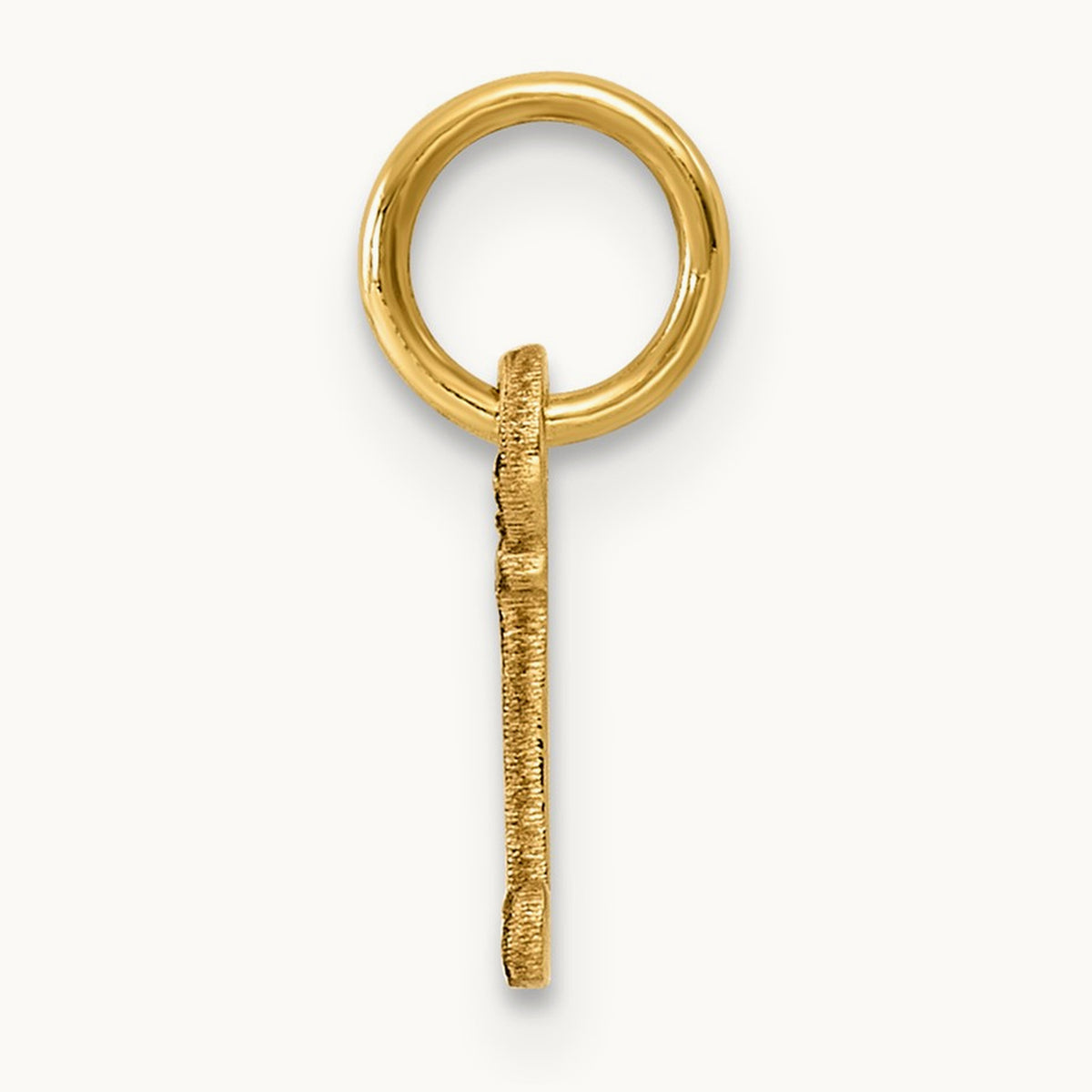 Cutout Letter J Initial Pendant, 14K Yellow Gold
