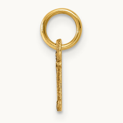 Cutout Letter J Initial Pendant, 14K Yellow Gold