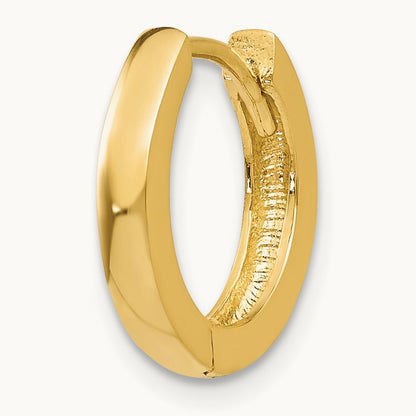 Single 14k Round Hinged Hoop Earring