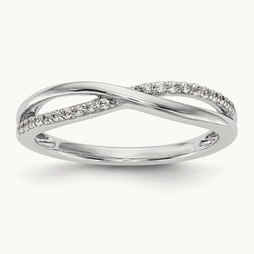 Diamond Band, 14K White Gold