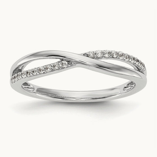 Diamond Band, 14K White Gold