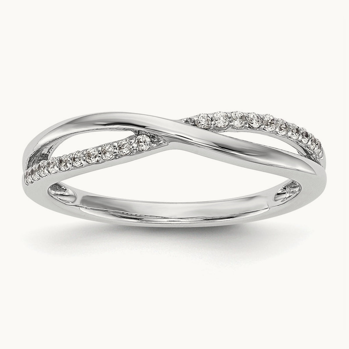 Diamond Band, 14K White Gold