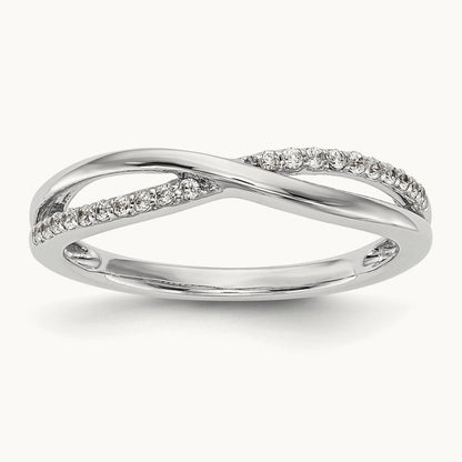 Diamond Band, 14K White Gold