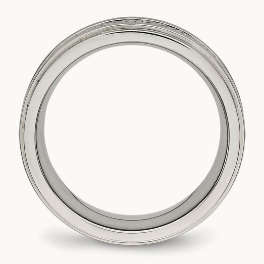 Brushed and Polished Braided Band — photo set