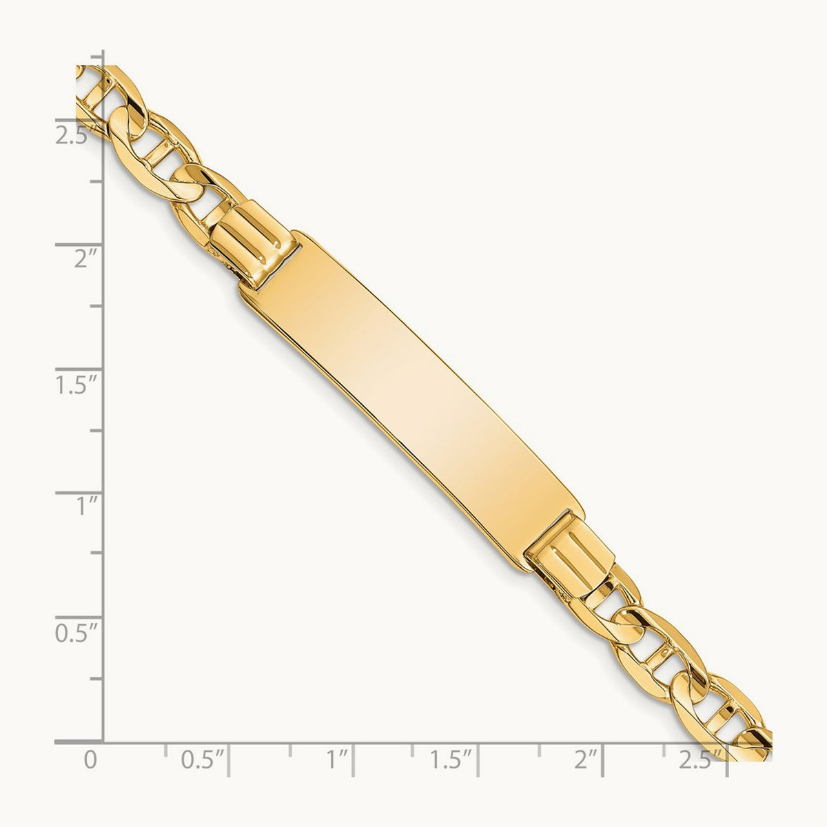 Anchor ID Bracelet, 14K