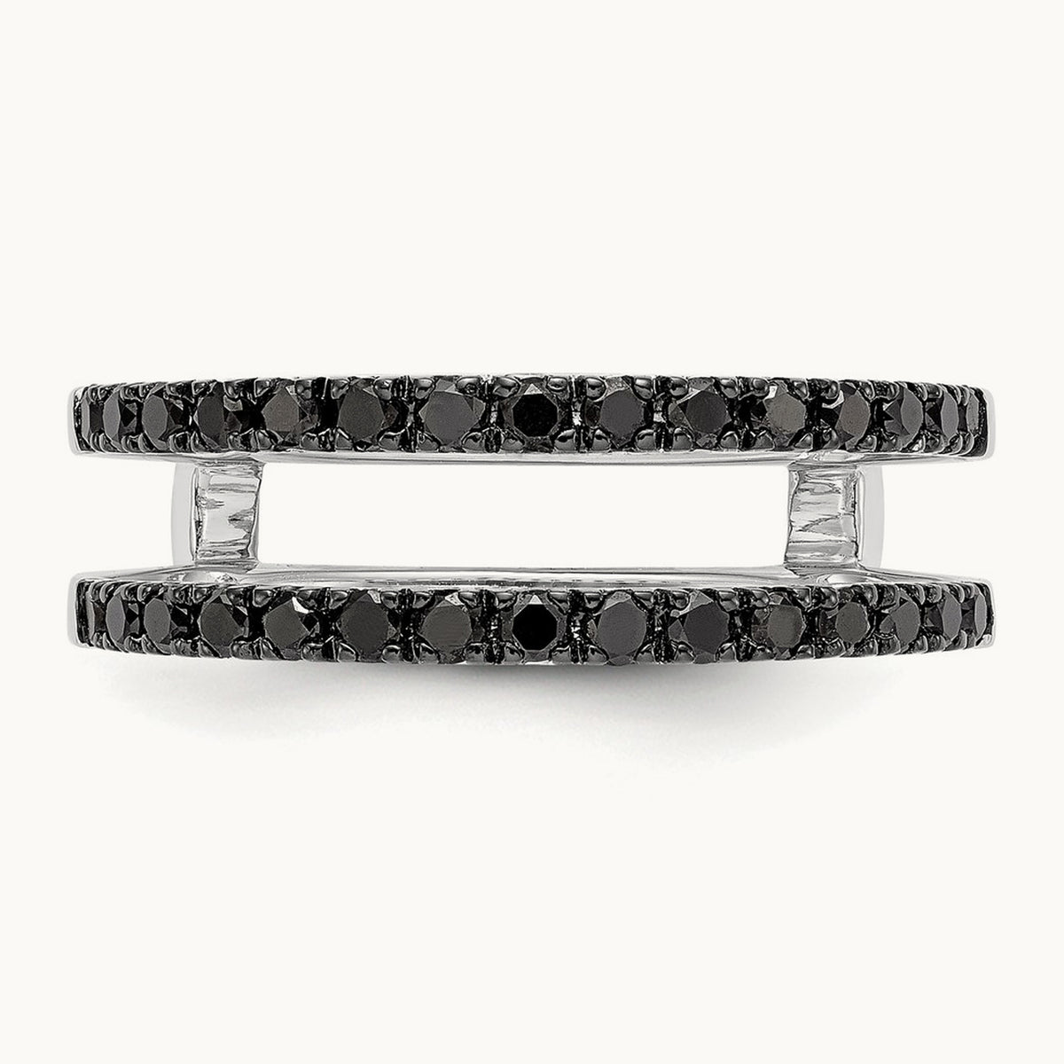 Black Diamond Guard, 14K White Gold