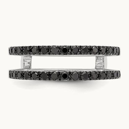 Black Diamond Guard, 14K White Gold