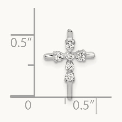 1/6ct. Diamond Cross Chain Slide — photo set