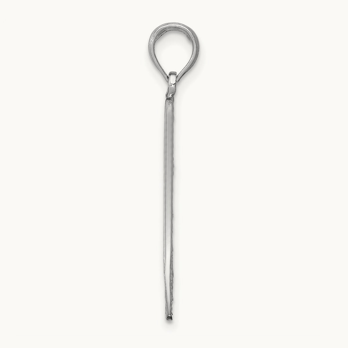 Angel Wing Pendant — 14K White Gold, 31.5mm