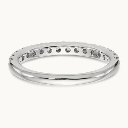 Diamond Wedding Band, 14K White Gold