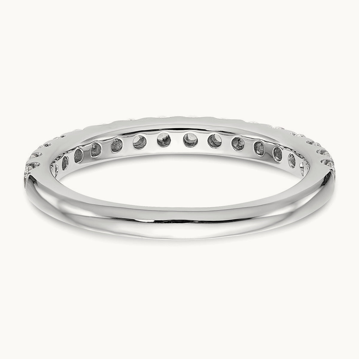 Wedding Band, 0.50-0.75 ct tw Lab-Grown Diamond — 1/2 ct, 14K White Gold