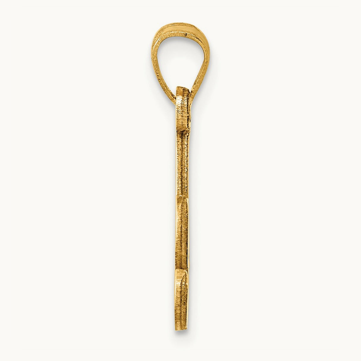 Script Letter A Initial Pendant, 14K