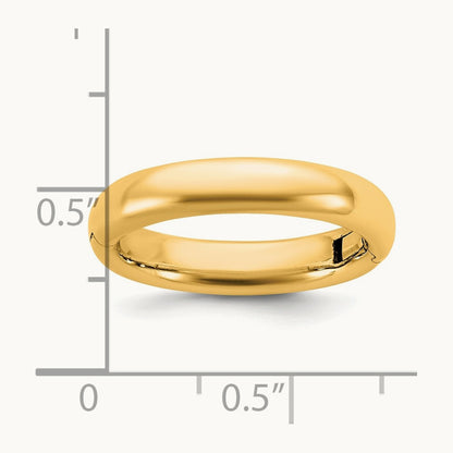 CLIQ Hinged Comfort Fit Wedding Band, 4mm, 14K Yellow Gold