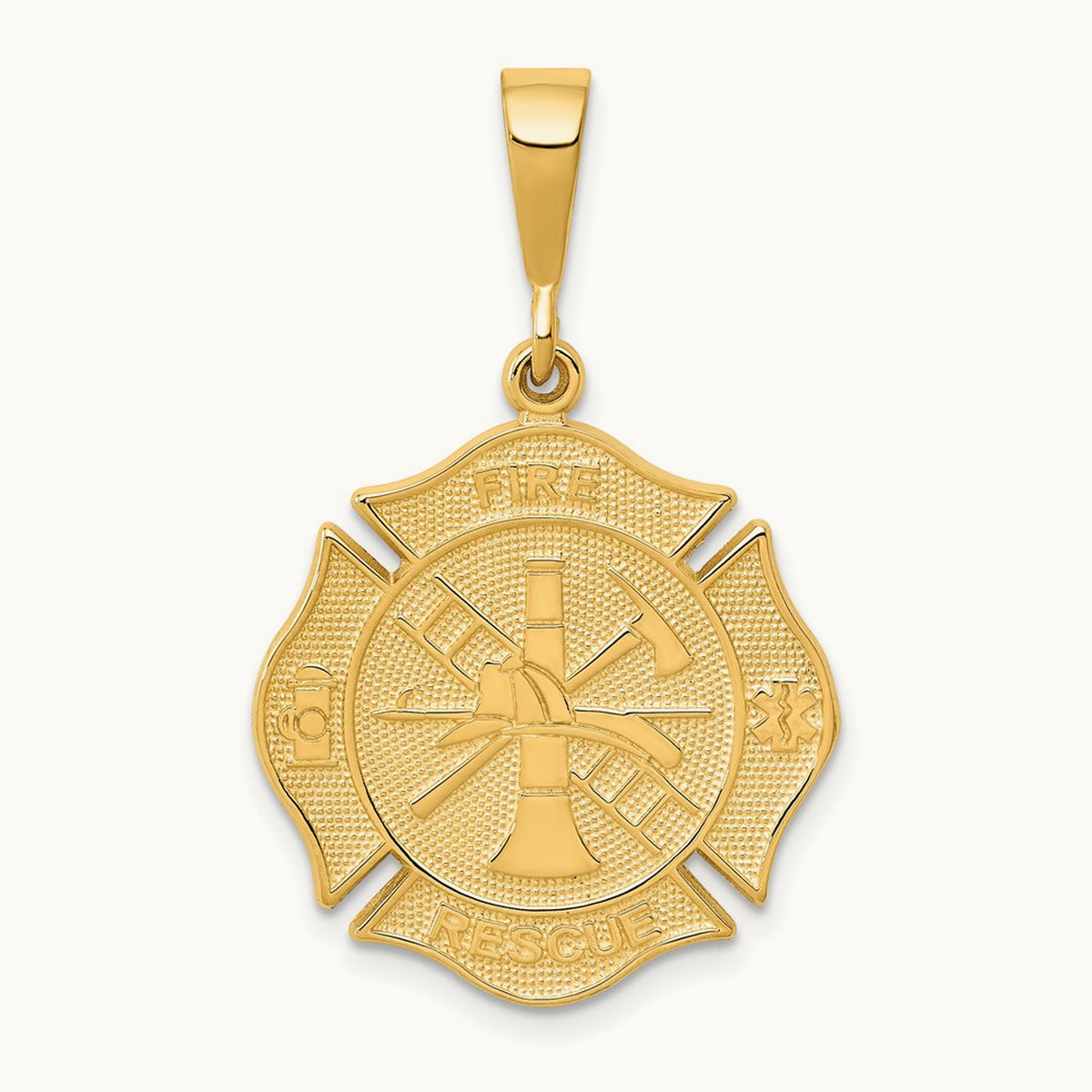 FIRE RESCUE Pendant — 14K Yellow Gold