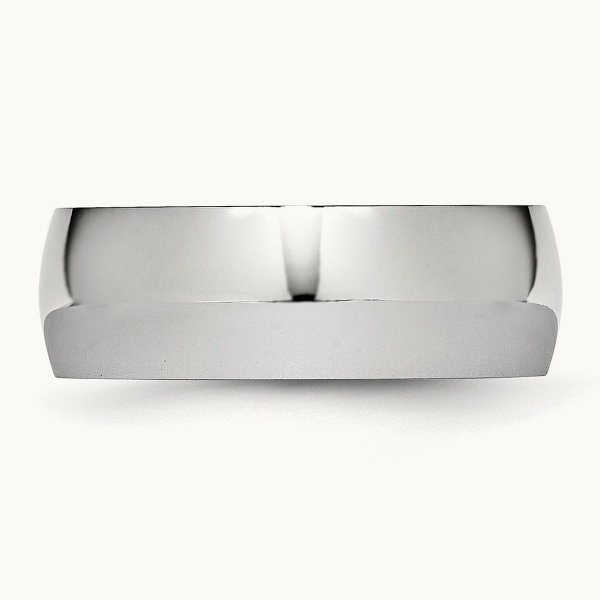 Cobalt Polished Half Round Band — 8mm