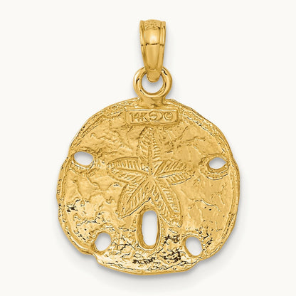 Polished Sand Dollar Pendant