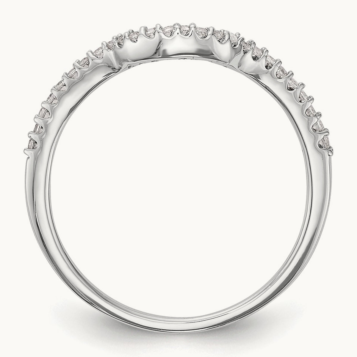 Diamond Wedding Band, 14K White Gold