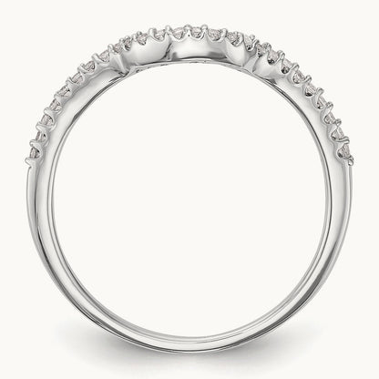 Diamond Wedding Band, 14K White Gold