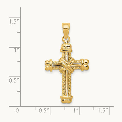 Polished / Textured Cross Pendant — photo set
