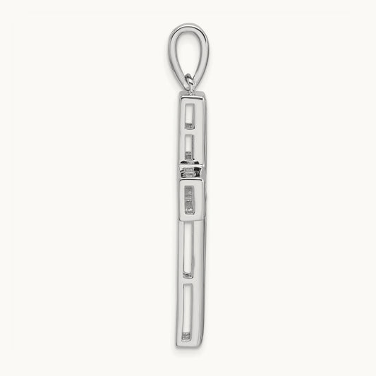 Double Cross Pendant, 1.00 ct tw Lab-Grown Diamond