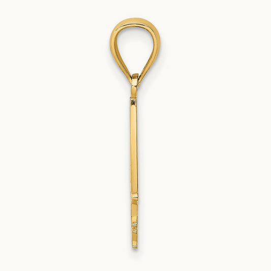 I HEART CAPE MAY w/ Cut-Out Boat Charm, 14K