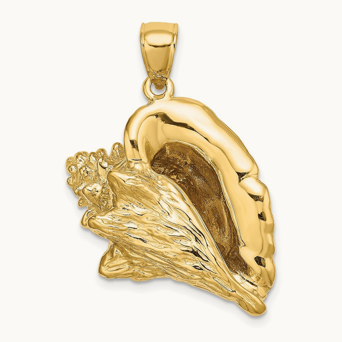 3-D Conch Shell Charm — photo set