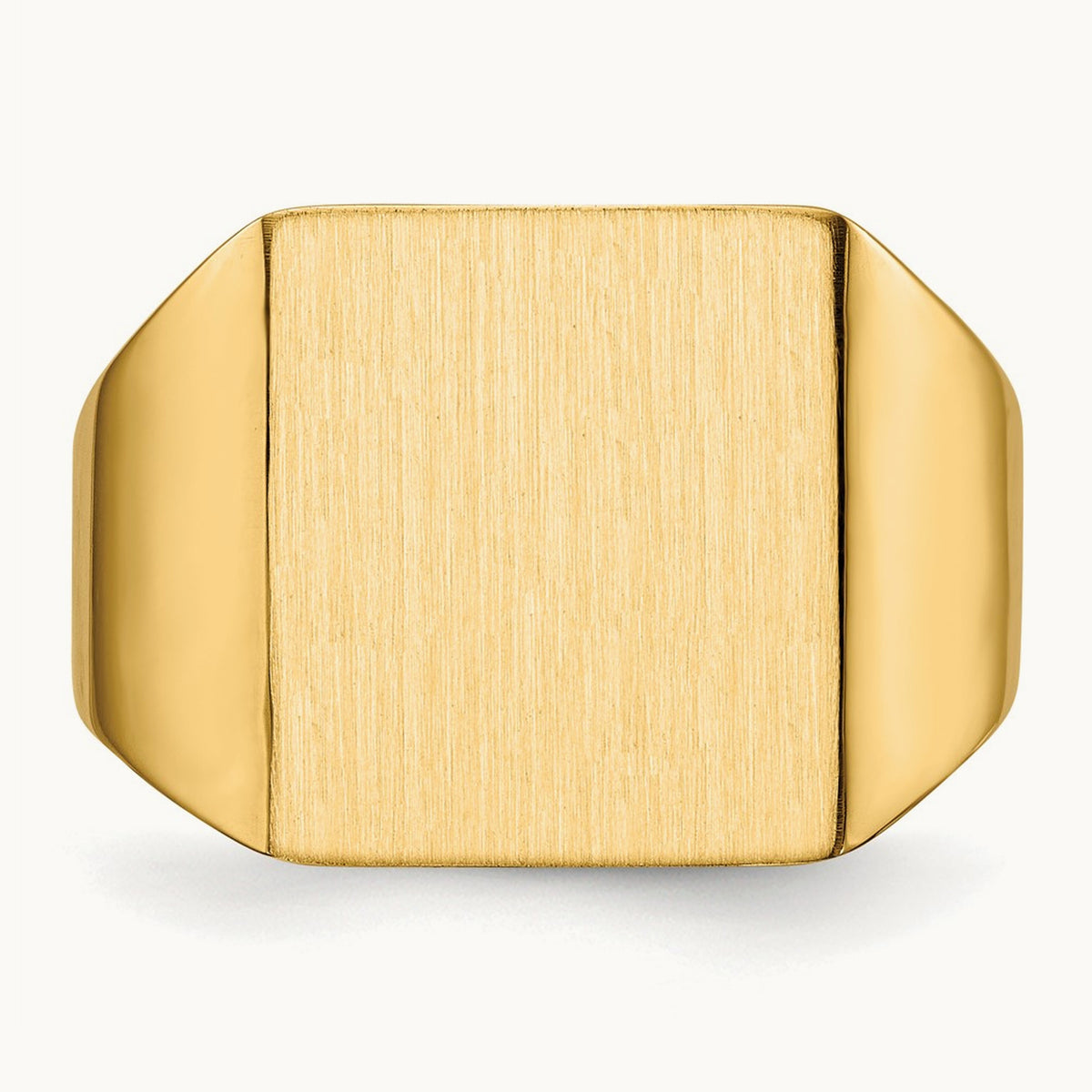 Open Back Mens Signet Ring — photo set