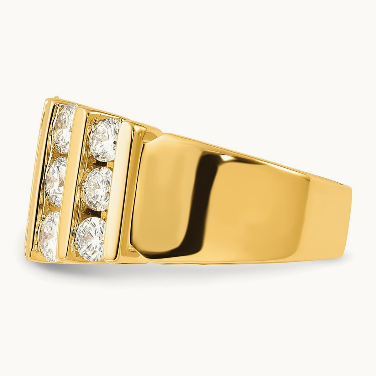 Fashion Band, 1.00-3.00 ct tw Lab-Grown Diamond — 3 ct, 14K Yellow Gold