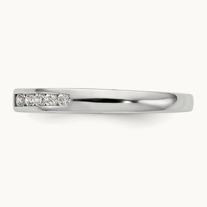 Semi-Mount Peg Set Engagement Ring, 0.20 ct tw Lab-Grown Diamond