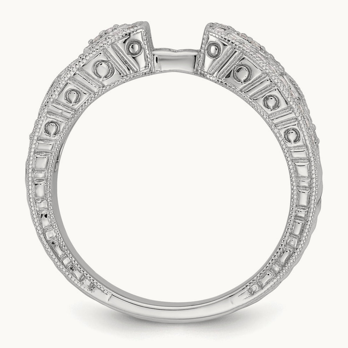 Peg Set Semi-Mount Engagement Ring, 0.20 ct tw