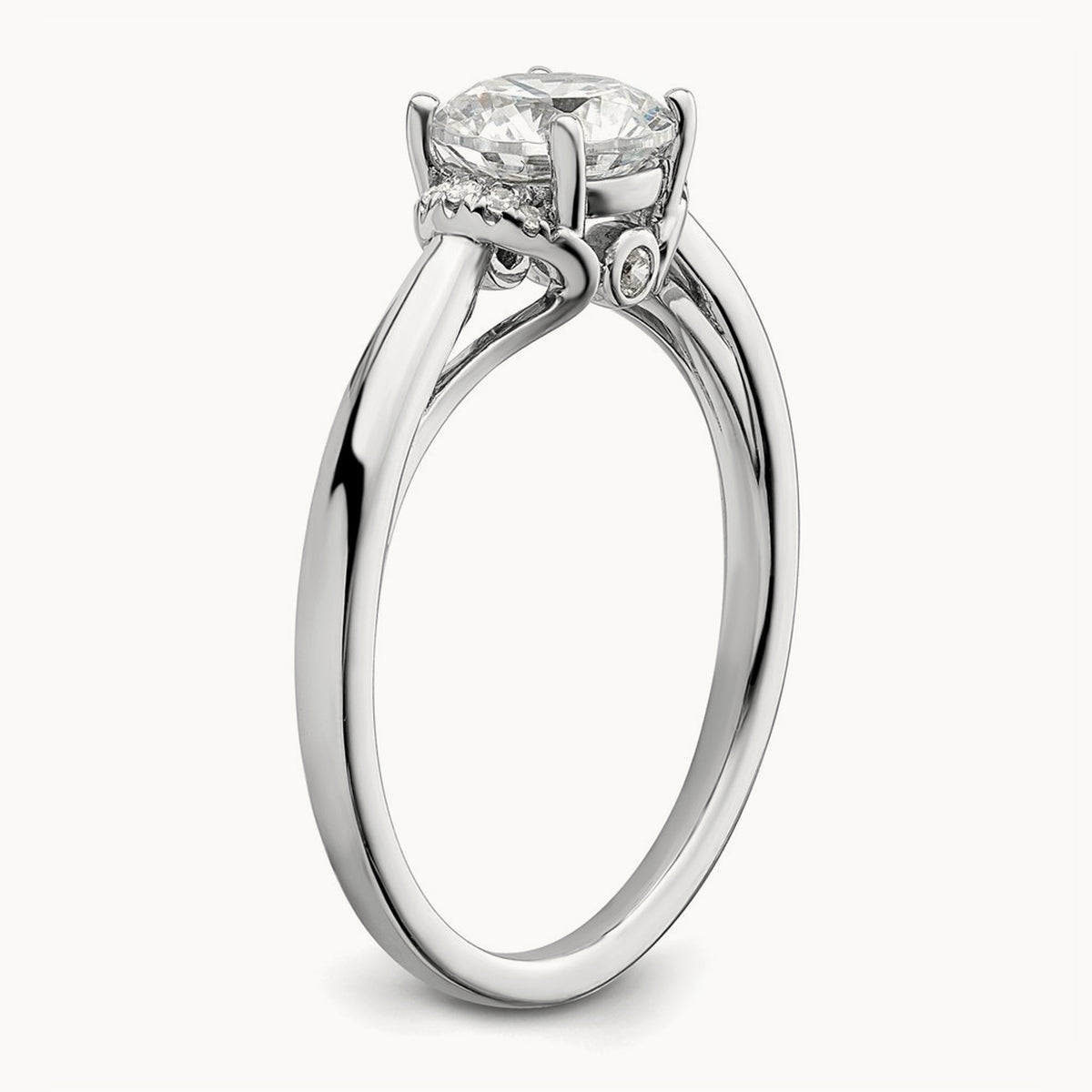 Semi-Mount Engagement Ring, 0.05 ct tw Lab-Grown Diamond
