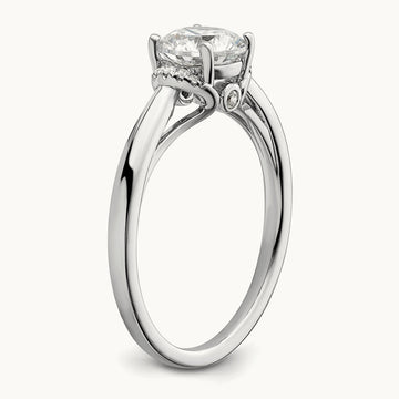 Semi-Mount Engagement Ring, 0.05 ct tw Lab-Grown Diamond