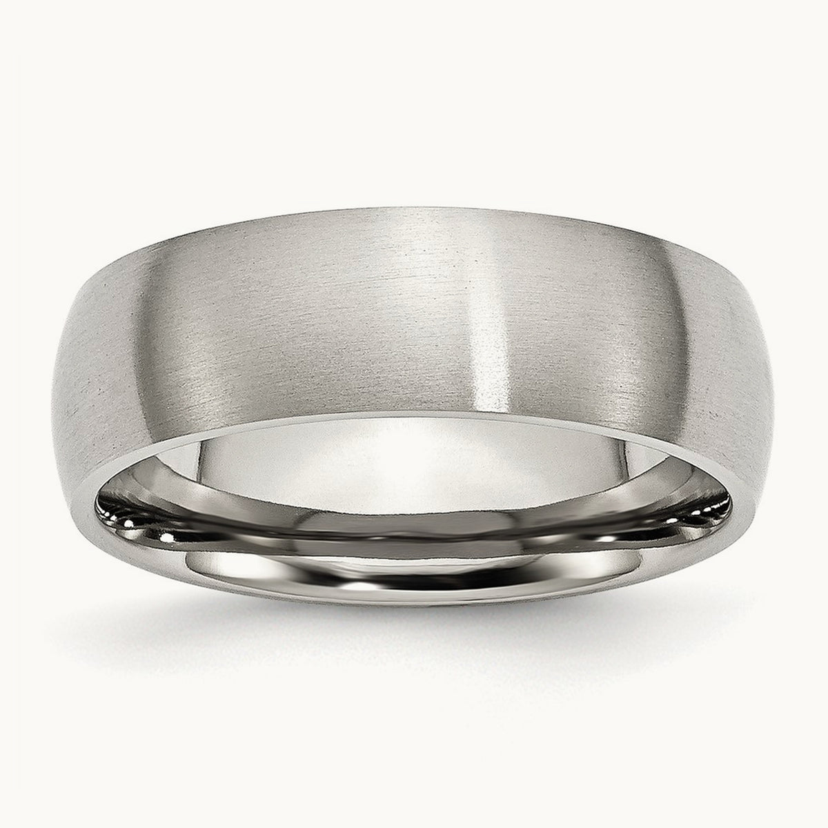 Brushed Half Round Band — 7mm (2)
