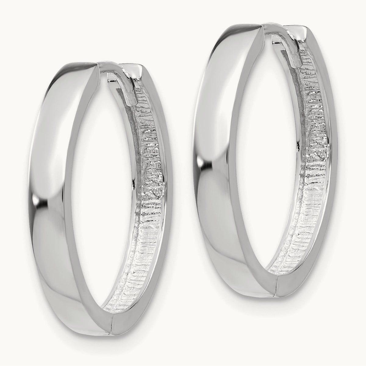 Hinged Earrings, 14K White Gold