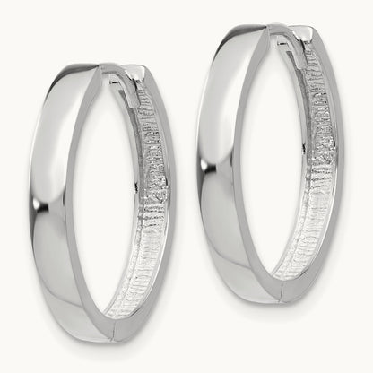 Hinged Earrings, 14K White Gold