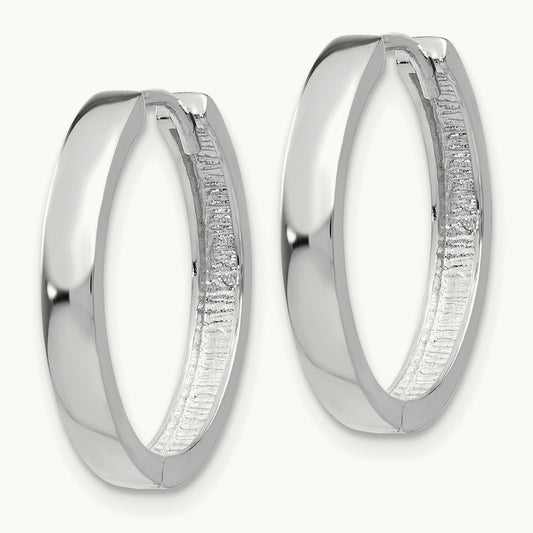 Hinged Earrings, 14K White Gold