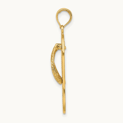 Multi Starfish Flip-Flop Charm, 14K
