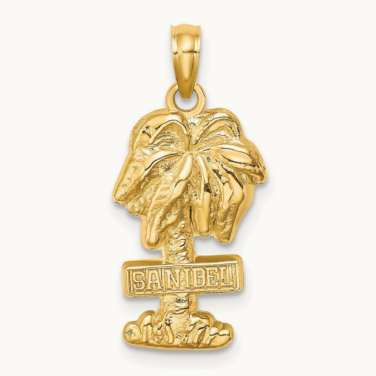 SANIBEL Palm Tree Charm, 14K