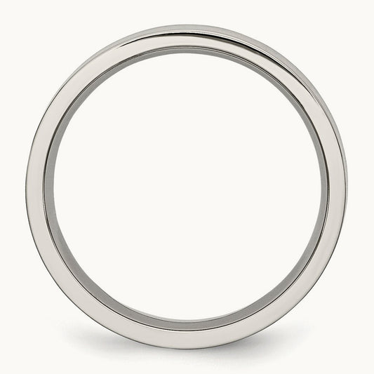 Brushed Flat Band, 5mm, Stainless Steel