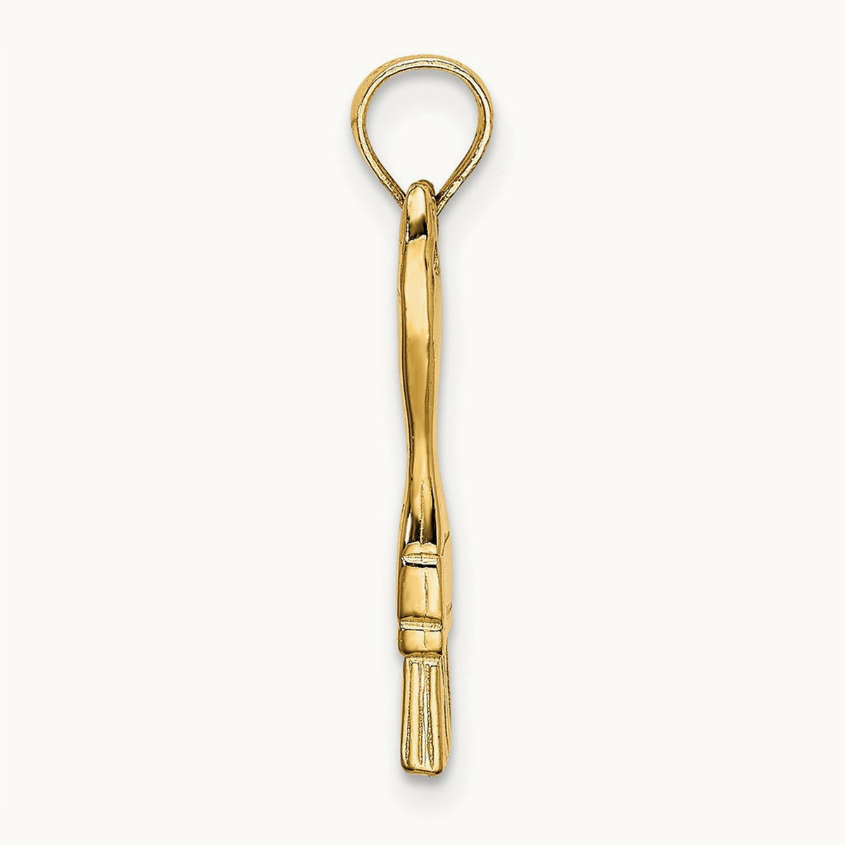 3-D Paint Brush Charm, 14K