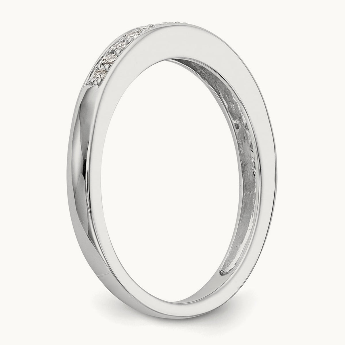 Diamond Band, 14K White Gold