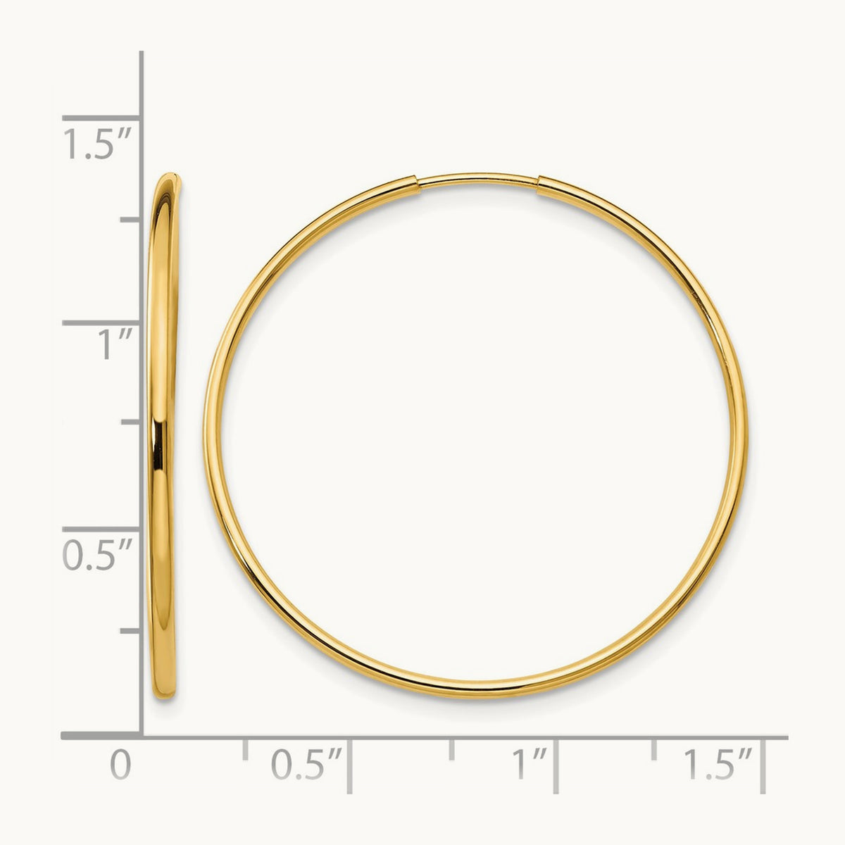 Madi K Endless Hoop Earrings, 14K